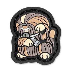 Wookiee Neko Augenklappe für Waldläufer, Klett Patch