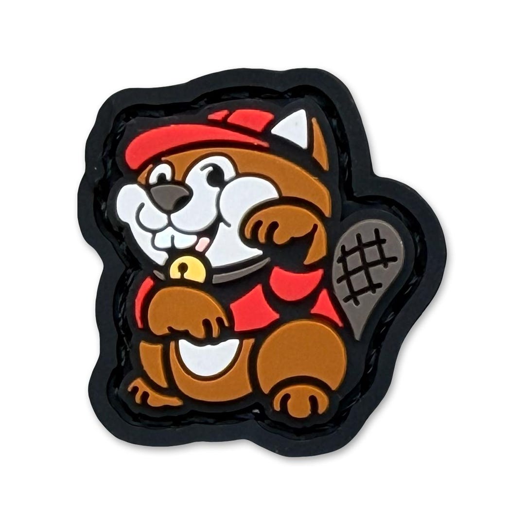 The Beaver Neko Ranger Eye Patch, Hook and Loop Morale Patch - Etsy