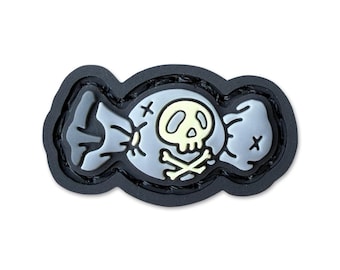 Poison Candy Gray ranger eye patch, hook and loop morale patch