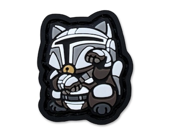 Mando Foundling Neko ranger eye patch, hook and loop morale patch