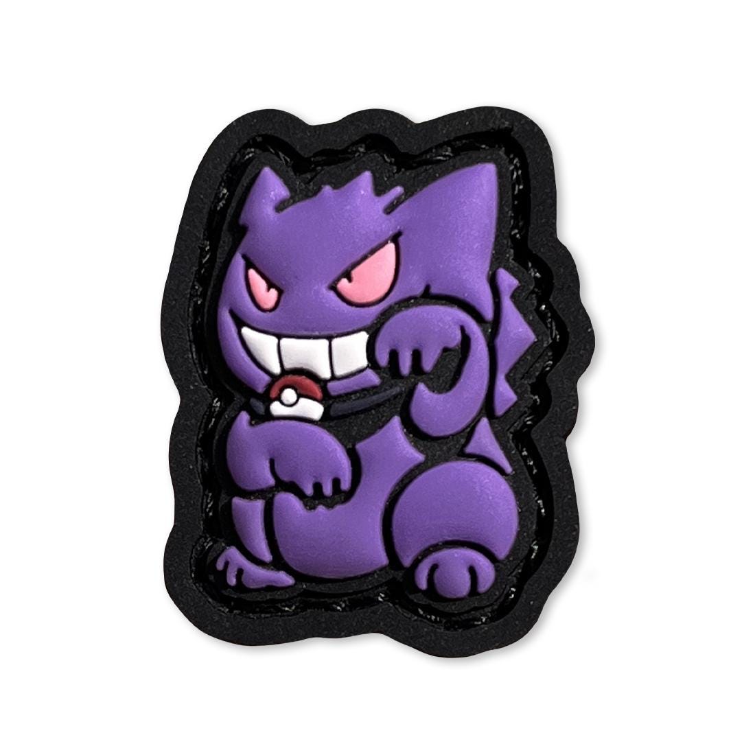 Purple Monster ranger eye patch, hook and loop morale patch