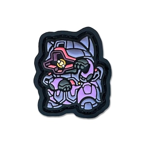 Japanese Anime MS-09 Mecha Neko ranger eye patch, hook and loop morale patch
