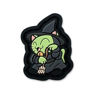 Witch Neko Halloween RE ranger eye hook and loop morale patch