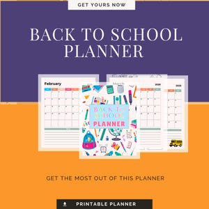 Back to School Planner 2025, Student Organizer, Academic Calendar, Homework Tracker, Study Schedule, Productivity Journal