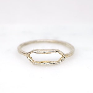 Modern Ojai womens Signet Ring Sterling Silver-Silver signet ring-Hexagon ring-Womens signet ring-Hand carved signet ring-Hexagon cut ring