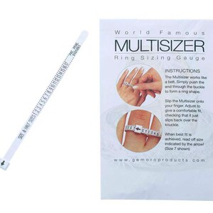 Ring Sizing Gauge-Adjustable Finger Sizer-Ring Sizer-Multisizer