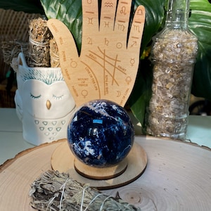 Palmistry Crystal Sphere Stand