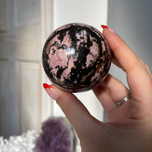 Hotsell Juicy Rhodonite Crystal Sphere