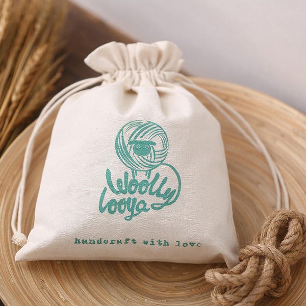 50 Custom cotton bag drawstring pouch personalize LOGO name tagline classification Sachet cosmetic jewelry gift packaging bags