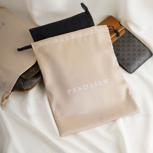 dense thick satin dusty bag for jewelry case and wallet