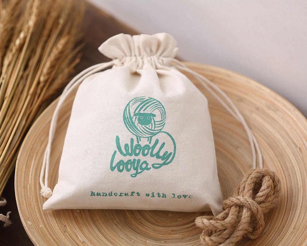 Draw String Printed Design Gift Pouch