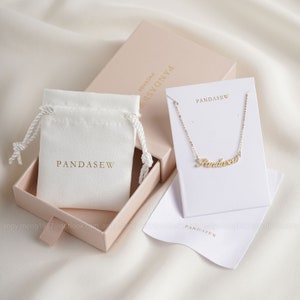 100 pièces PandaSew paquet de bijoux porte-boucles d'oreilles cartes 350g Logo personnalisé collier emballage suspendu étiquettes en papier boucles d'oreilles cartes image 9