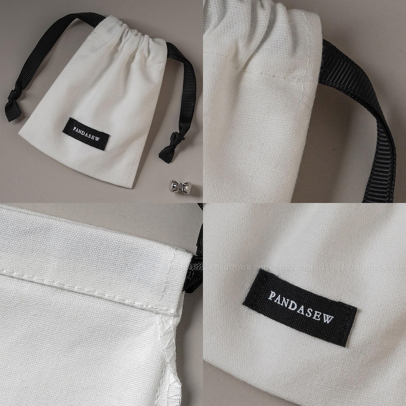 Pandasew package shop 8x10cm drawstring bag, with logo printing on bag