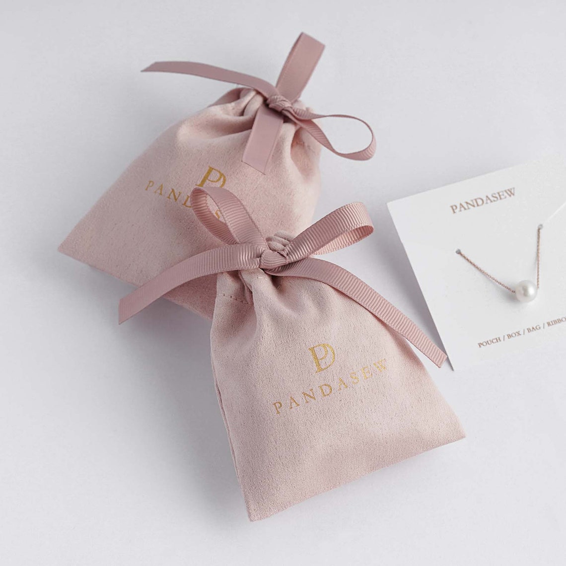 50pcs custom drawstring bags personalized logo print jewelry | Etsy
