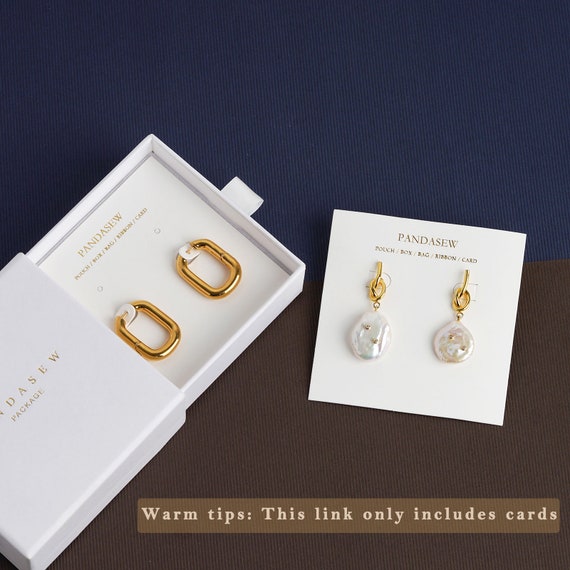 Custom Earring Cards 20 SIZES With Your Logo Packaging Jewelry