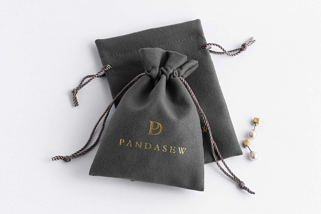 100 Custom Jewelry Packaging Bags Pouches Personalize Logo Print Drawstring Small Bags Velvet Bag Earring Package Pouch Dark Grey Etsy Canada