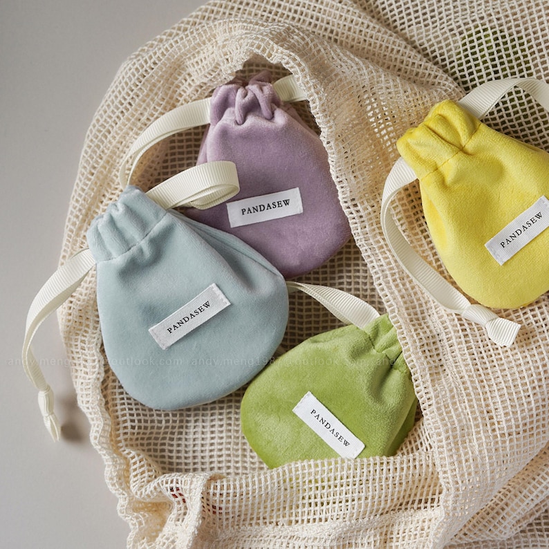14 colors velvet pouch diverse small gift bag with personalized logo