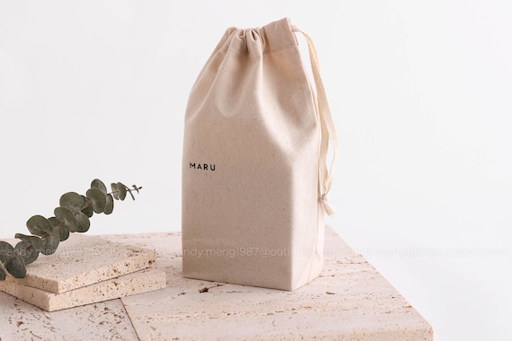 Custom Printed Logo Natural Cotton Drawstring Bag Eco-Friendly Muslin Pouch  Bag Wtih Cotton Rope Small Pouch Bag Free Sample - China Bag and Handbags  price