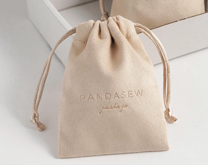 100 personalized deboss logo print drawstring bags custom skincare products packaging bag pouches Jewelry bags flannel pouch necklace bags