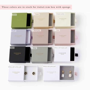Sample link for Paper box custom jewelry box personalized logo chic small jewelry packaging box bulk