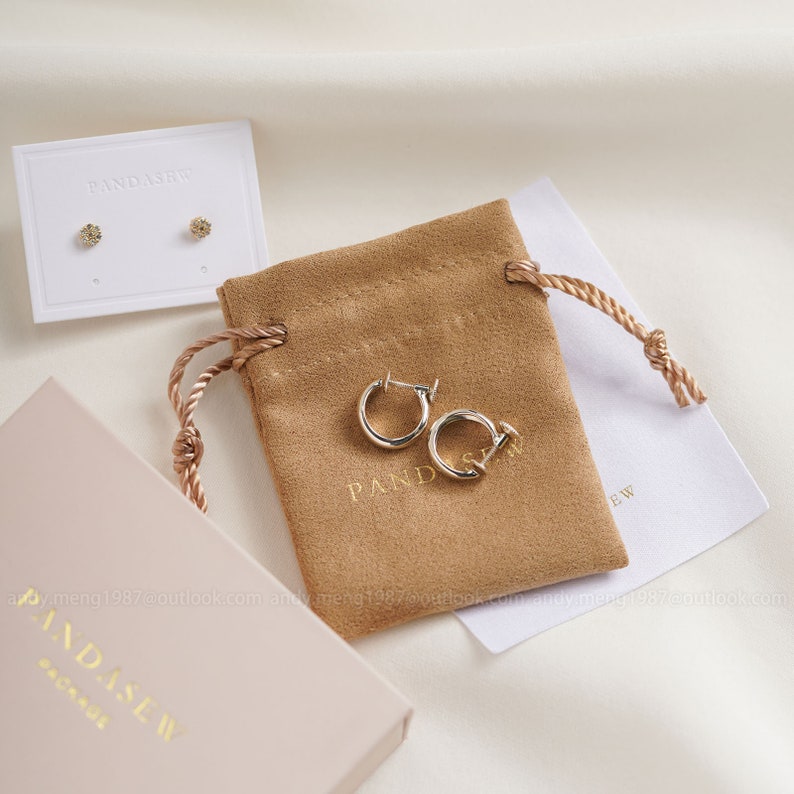 Jewelry package set wheat box with brownbag