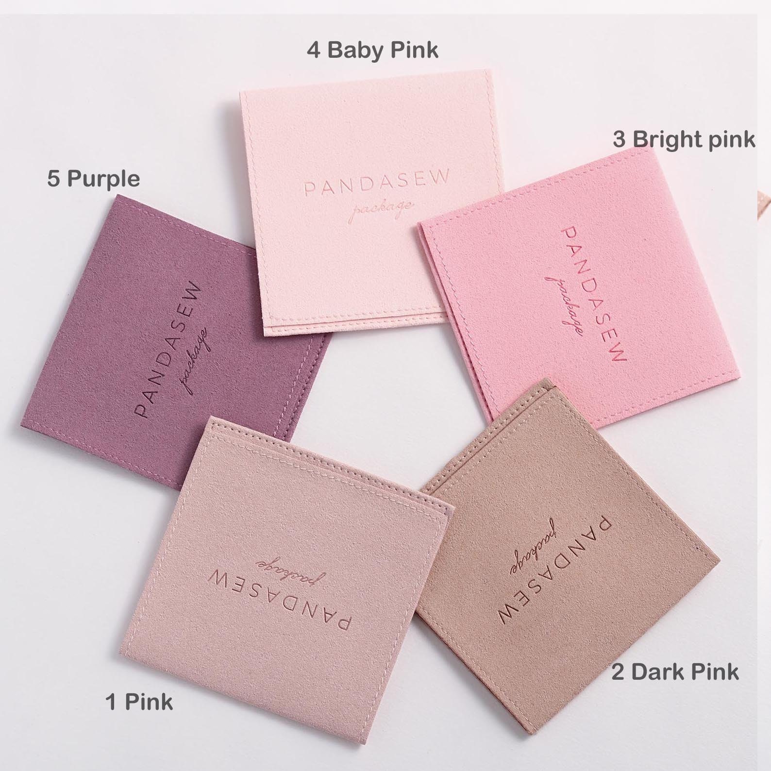 50pcs Pink Bulk Personalized Jewelry Packaging Pouch Custom Etsy