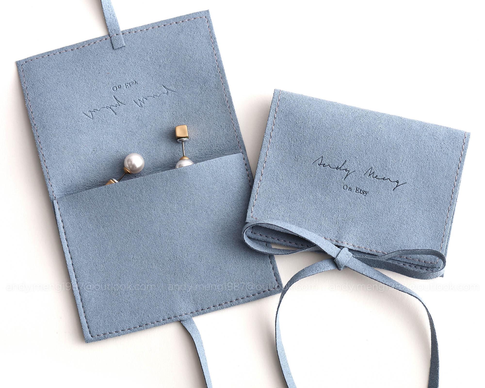 50pcs blue 3 colors custom jewelry pouch personalized envelope Etsy