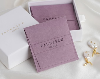 50pcs Custom Logo and Size Microfiber Jewelry Banner Pouch