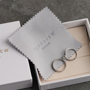 grey jewelry polishing cloth