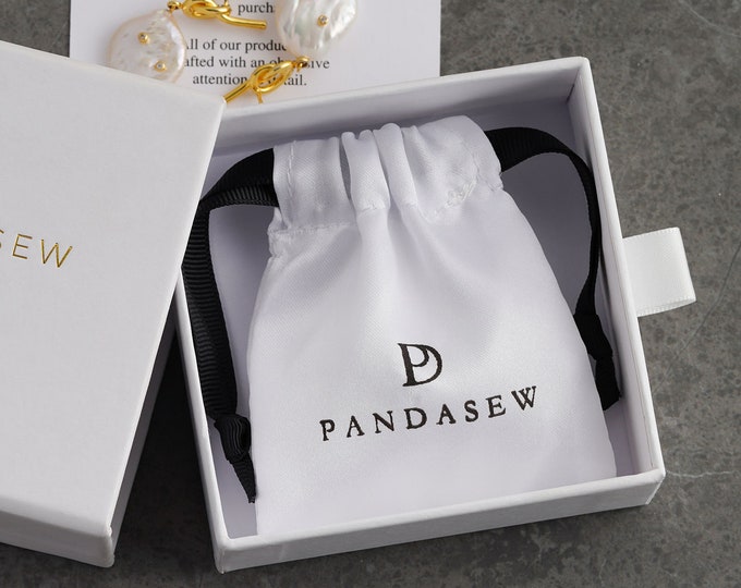 100pcs Satin Drawstring Pouch Jewellery Packaging Custom Dust Bags Jewelry Package Personalized Logo Wedding Favor Bags Gift Packaging Bags