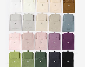50 set display cards custom jewelry bag with insert pad Logo printed small earrings necklace packaging bags bulk wholesale