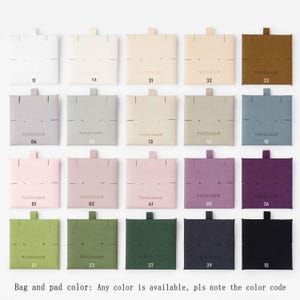 Microfiber jewelry holder color table