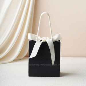 black paper party bags, beatiful tote bags