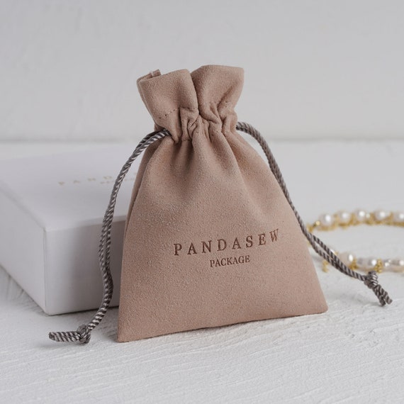 100pcs Personalized Logo Custom Printed Name Jewelry Packaging Chic Small  wedding Favor Pouches Microfiber Bulk Business