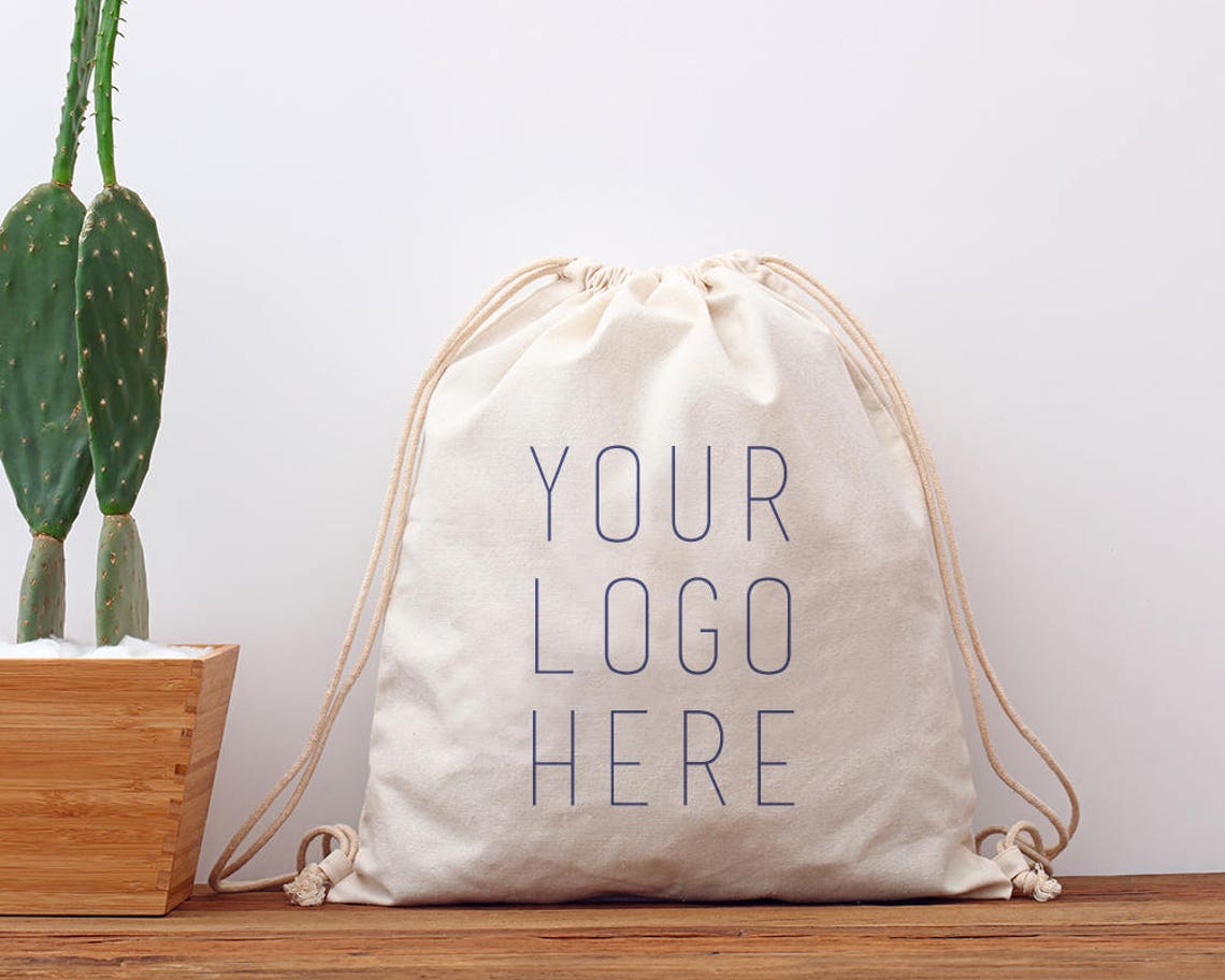 10 Pcs Personalized Drawstring Bag Custom Cotton Drawstring Etsy