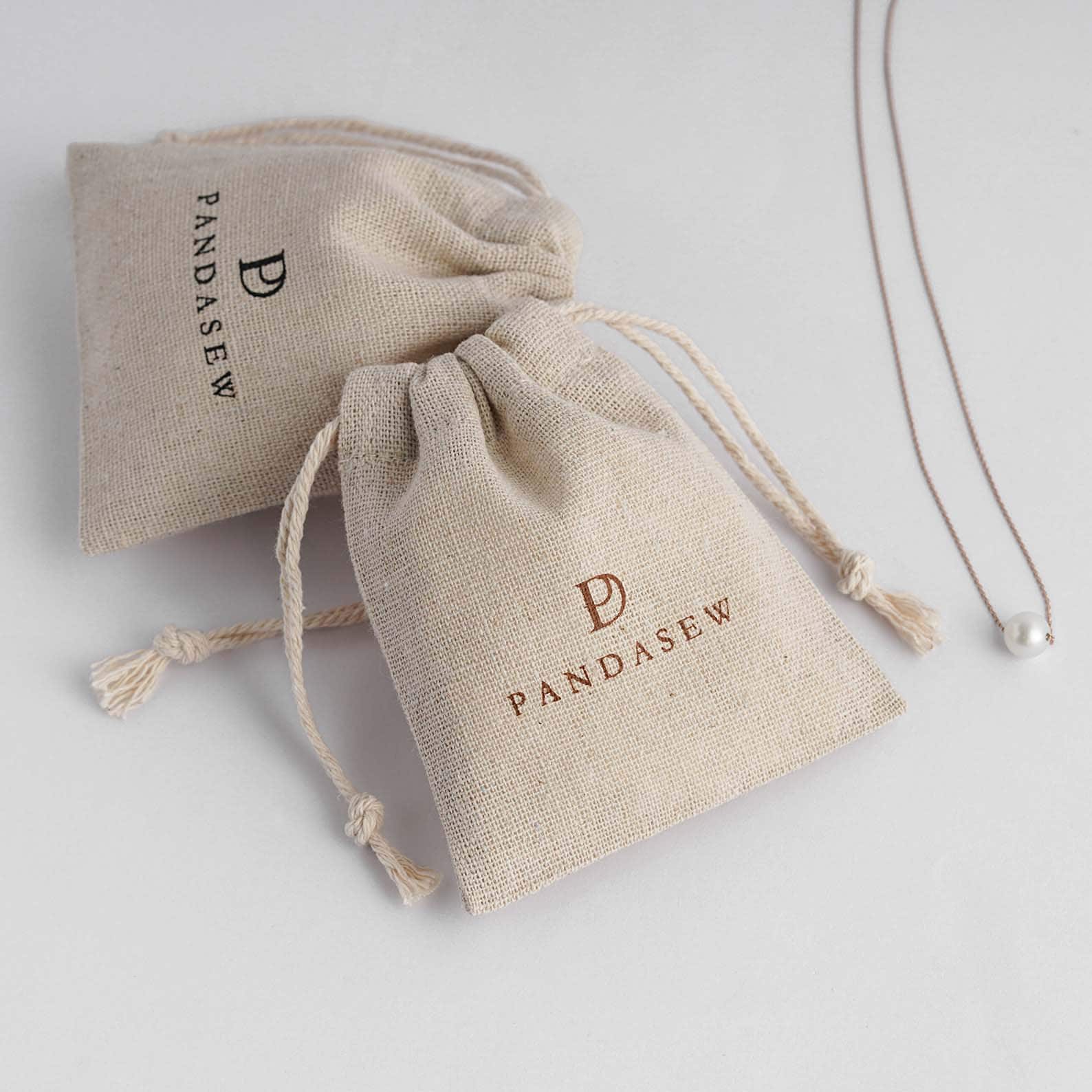 50 Personalized Linen Bags Drawstring Fabric Bags Custom Logo Etsy