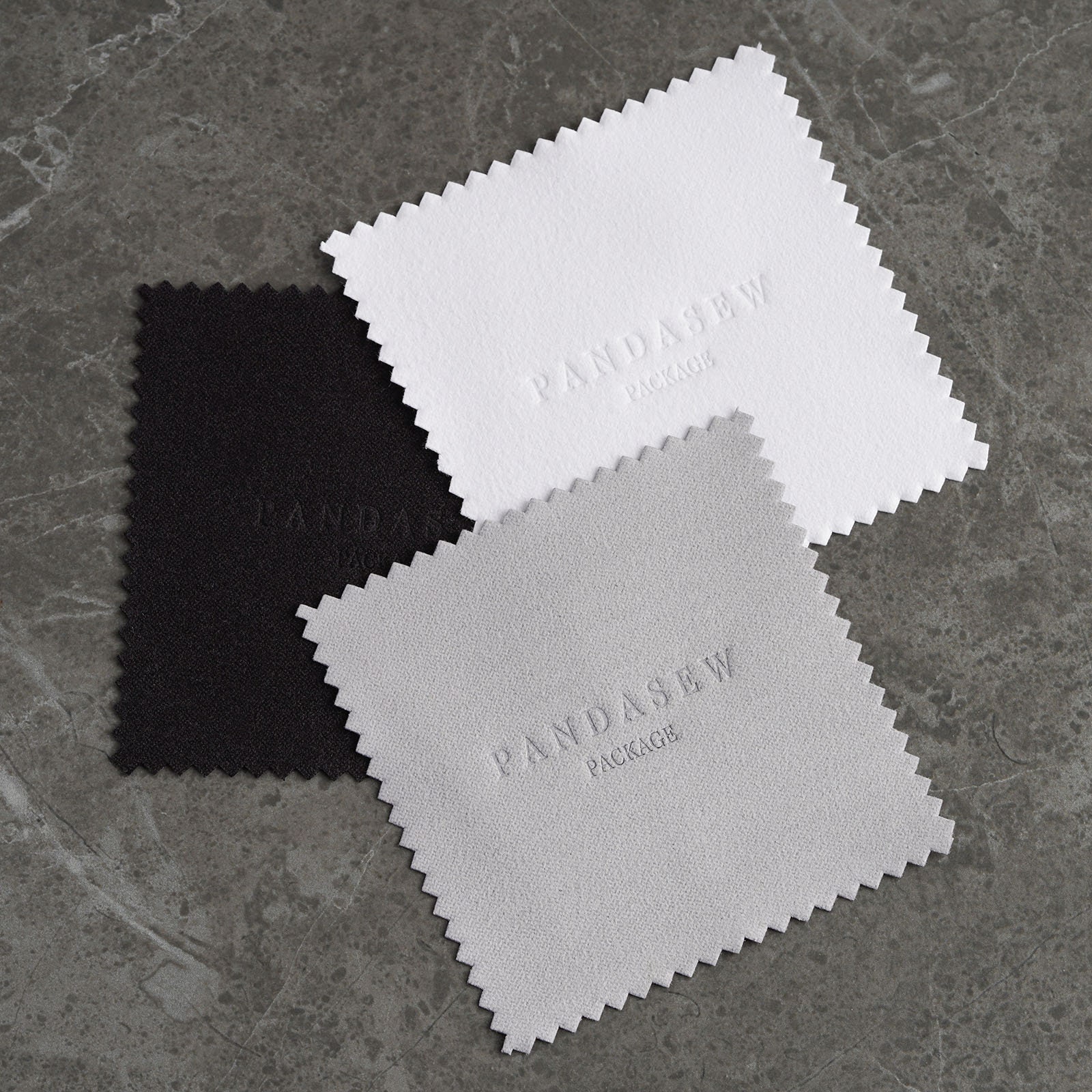 100PCS 8x8cm or 15x15cm Silver Polishing Cloth Personalized Jewelry  Cleaning Cloth, Custom Logo Silver Polishing Cloth White Gray Black 