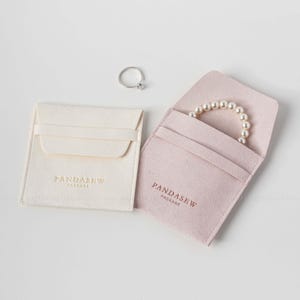 50pcs 08 Microfiber custom jewelry package with logo, thin banner pouch to store necklace and bracelet, high-quality jewelry bag print logo