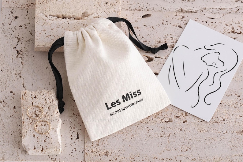 12 ounce thick beige cotton canvas bag with logo