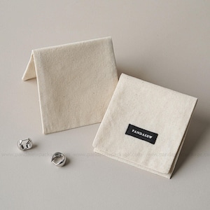 Soft Natural Cotton Storage Pouches, Stylish Option for Holding silver Earrings and Other Delicate Jewellery