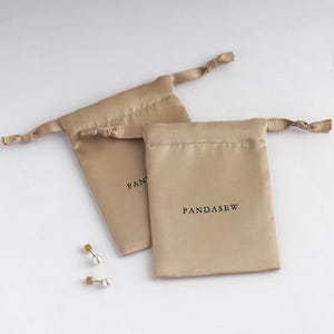 100pcs Satin drawstring bags custom dust bags Jewelry package pouch Khaki