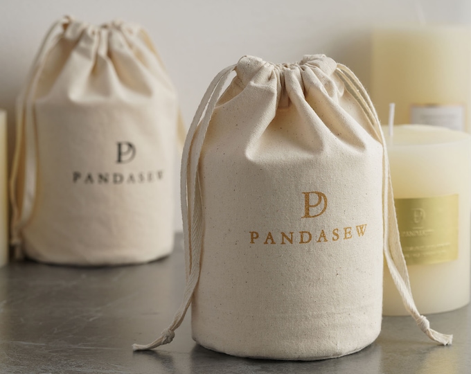 50 Jewelry Bag Custom Cotton Drawstring Bag Jewelry Package Wedding Favor Bags Personalized Logo Sachet Cosmetic Gift Packaging Candle Bags