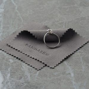 gray 8x8cm white cleaning cloth print logo