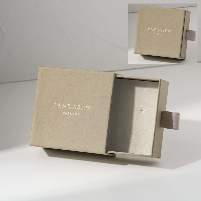 Custom Logo Jewelry Packaging Boxes, 50 pcs Drawer Paper Boxes With Sponge, Pouch Option image 19