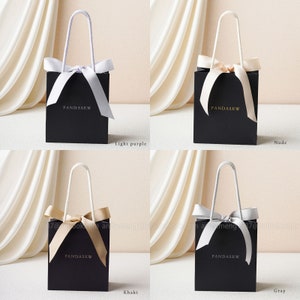 paper bags with handles, small size gift bag, jewelry paper bags