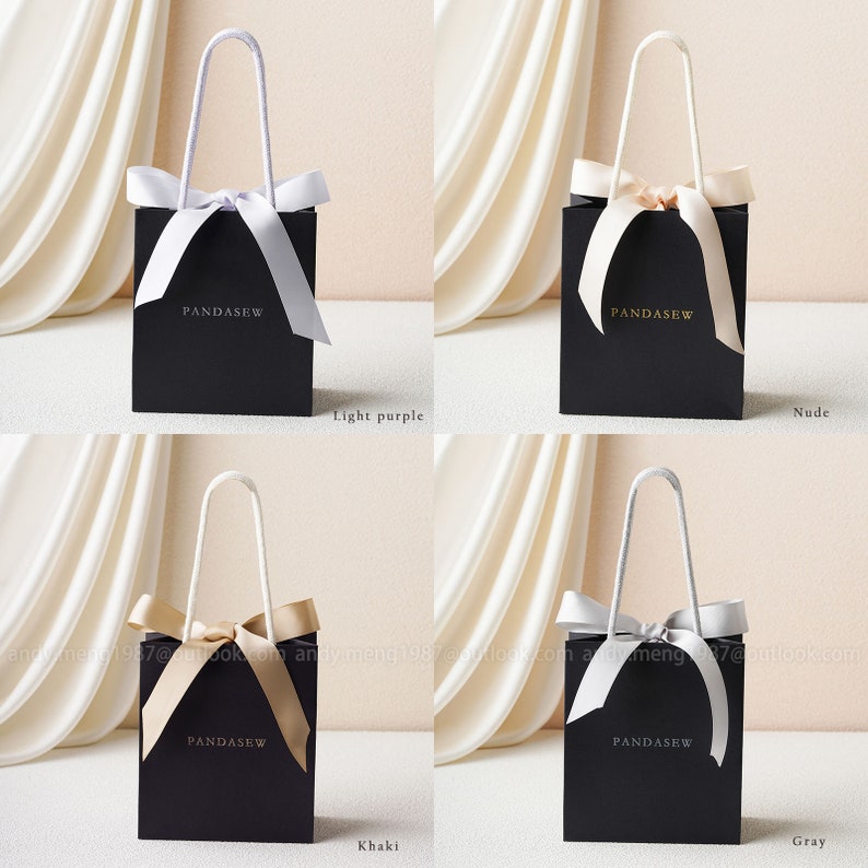 paper bags with handles, small size gift bag, jewelry paper bags