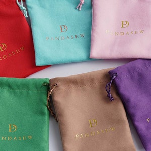 100 sacs en velours personnalisés logo imprimé sacs à cordon de serrage sac d'emballage de produit personnalisé sacs à bijoux pochette en velours collier sacs en gros beige image 9