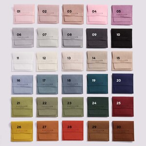 30 kinds of microfiber color code