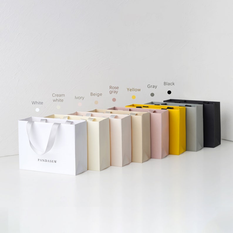 kraft paper bags with different colors