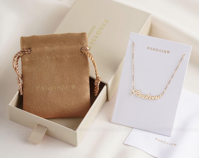 50sets 7x9x2.5cm Jewelry Packaging: Kraft Paper Box with Suede Bag